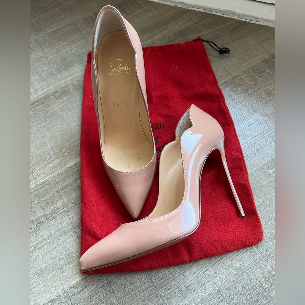 Hot Chick - Christian Louboutin - 100mm pumps - Nude - Size 38